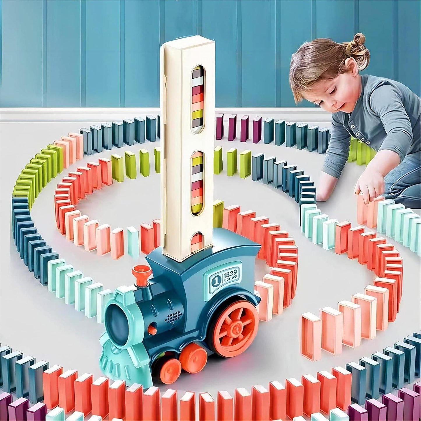 Train Toy Domino Set for Kids!